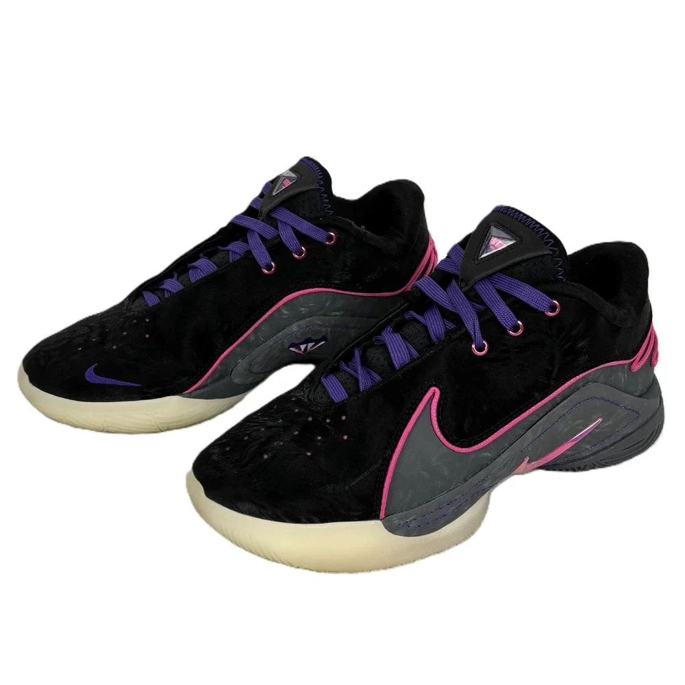 Nike LeBron 22 Blacklight Men's 6 FZ1094-001 Black‎ Pink Glow Basketball Shoes